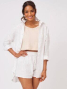 LĒ·LĀ·LŌ - Mama Oversized Beach Cover-Up Shirt